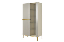 Vetrina 2 ante con piede in metallo Nicole 200x100 cm