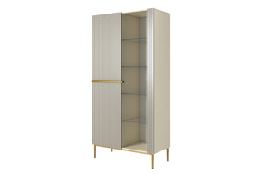 Vetrina 2 ante con piede in metallo Nicole 200x100 cm