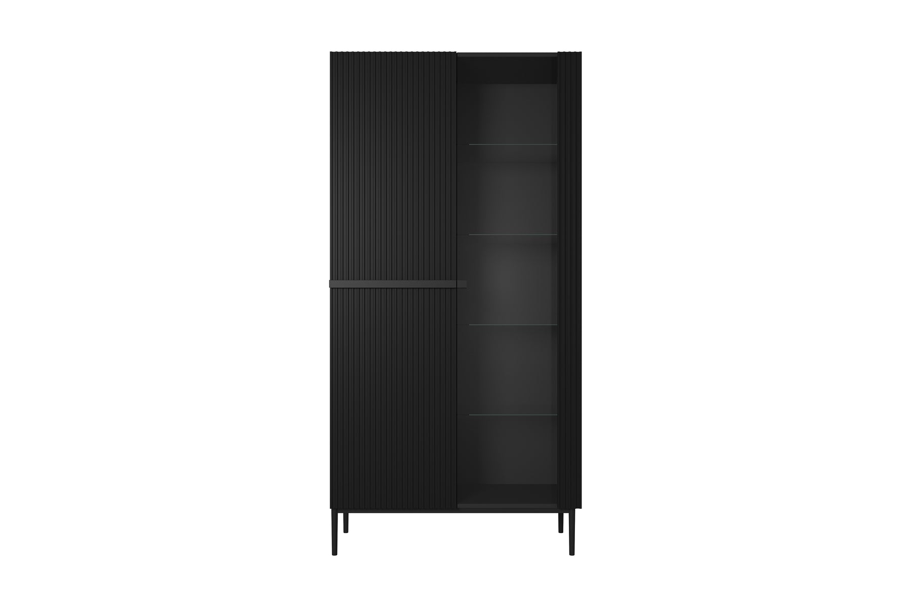 Vetrina 2 ante con piede in metallo Nicole 200x100 cm