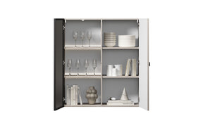 Vetrina 2 ante cashmere Lora 100x45 cm