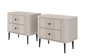 Set di 2 comodini 2 cassetti Liberty 58x51 cm