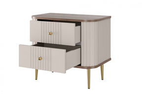 Set di 2 comodini 2 cassetti Liberty 58x51 cm