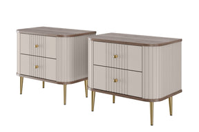 Set di 2 comodini 2 cassetti Liberty 58x51 cm
