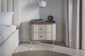 Set di 2 comodini 2 cassetti Liberty 58x51 cm