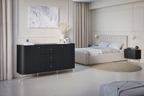 Set di 2 comodini 2 cassetti Liberty 58x51 cm