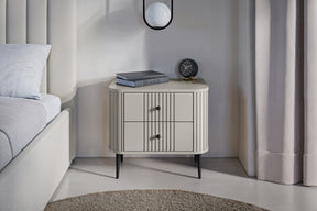 Set di 2 comodini 2 cassetti Liberty 58x51 cm