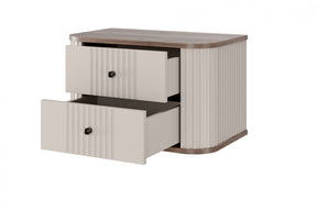 Set di 2 comodini sospesi 2 cassetti Liberty 56x36 cm