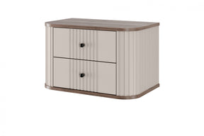 Set di 2 comodini sospesi 2 cassetti Liberty 56x36 cm