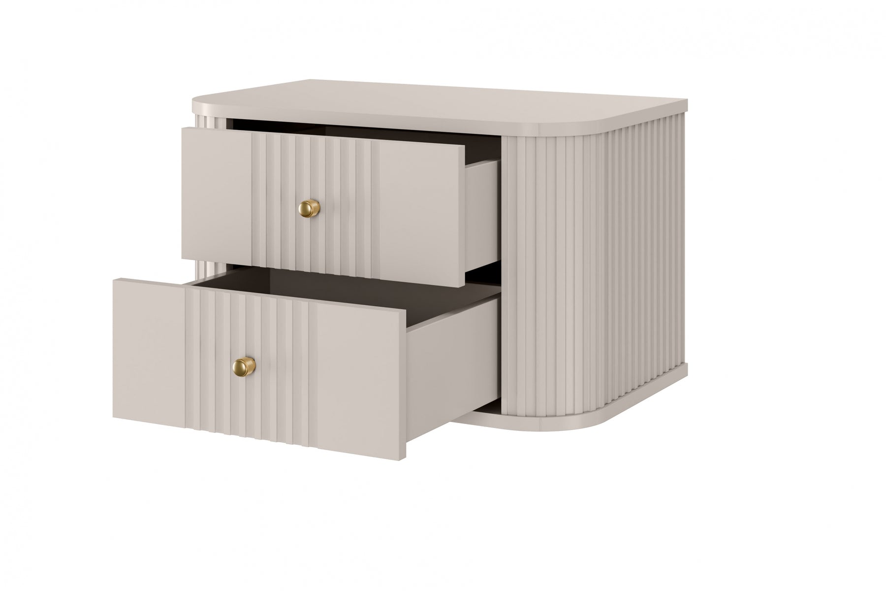 Set di 2 comodini sospesi 2 cassetti Liberty 56x36 cm
