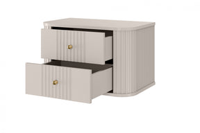 Set di 2 comodini sospesi 2 cassetti Liberty 56x36 cm