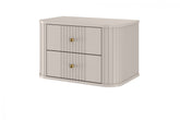 Set di 2 comodini sospesi 2 cassetti Liberty 56x36 cm