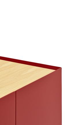 Madia 4 ante rosso Arista di Teulat 165x40 cm