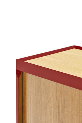 Credenza 3 ante rosso Arista di Teulat 95x120 cm