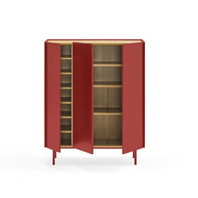 Credenza 3 ante rosso Arista di Teulat 95x120 cm