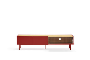 Mobile TV rosso Arista di Teulat 180x40 cm