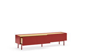 Mobile TV rosso Arista di Teulat 180x40 cm