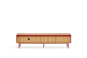 Mobile TV rosso Arista di Teulat 180x40 cm