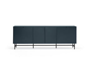Madia 8 cassetti 2 ante blu Punto di Teulat 212x47 cm