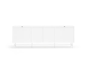Madia 8 cassetti 2 ante bianco Punto di Teulat 212x47 cm