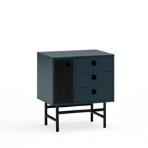 Comodino 3 cassetti 1 anta Punto di Teulat 48x35 cm