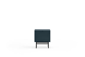 Comodino 3 cassetti 1 anta blu Punto di Teulat 48x35 cm