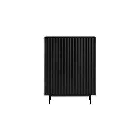 Credenza moderna nera 2 ante Sierra di Teulat 97x130 cm