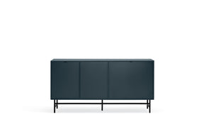 Madia 4 cassetti 2 ante blu Punto di Teulat 150x47 cm