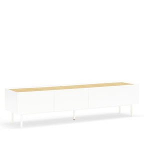 Mobile TV 2 cassetti anta ribalta bianco Arista di Teulat 180x40 cm