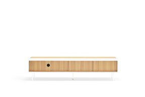Mobile TV 2 cassetti anta ribalta bianco Arista di Teulat 180x40 cm