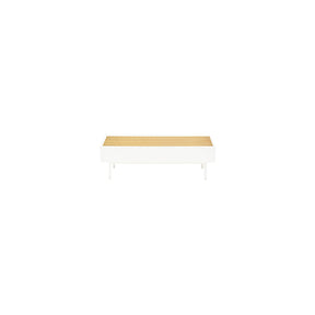 Tavolino per soggiorno rettangolare bianco Arista di Teulat 110x60 cm