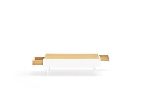 Tavolino per soggiorno rettangolare bianco Arista di Teulat 110x60 cm