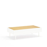 Tavolino per soggiorno rettangolare bianco Arista di Teulat 110x60 cm