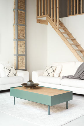 Tavolino per Soggiorno Verde Arista Teulat 110x60 cm