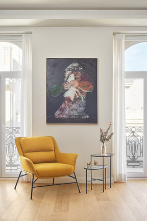 Set di 2 tavolini per Salotto nero Nix di Teulat 60x40 cm