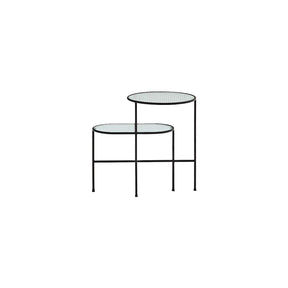 Set di 2 tavolini per Salotto nero Nix di Teulat 60x40 cm