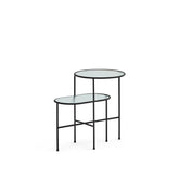 Set di 2 tavolini per Salotto nero Nix di Teulat 60x40 cm