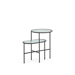 Set di 2 tavolini per Salotto nero Nix di Teulat 60x40 cm