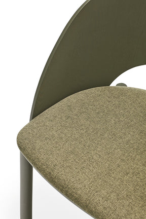 Set 2 sedie in frassino verde oliva Dam 50x78 h45 cm