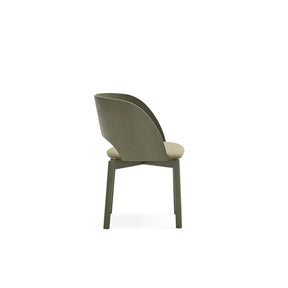 Set 2 sedie in frassino verde oliva Dam 50x78 h45 cm