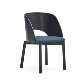 Set 2 sedie in frassino blu Dam 50x78 h45 cm