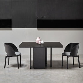 Set 2 sedie in frassino nero Dam 50x78 h45 cm