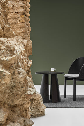 Set 2 sedie in frassino nero Dam 50x78 h45 cm