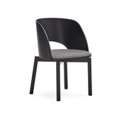 Set 2 sedie in frassino nero Dam 50x78 h45 cm