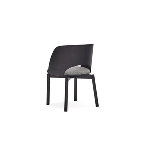 Set 2 sedie in frassino nero Dam 50x78 h45 cm