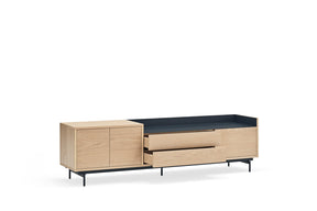 Mobile TV rovere/blu Valley di Teulat 180x40 cm