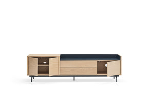 Mobile TV rovere/blu Valley di Teulat 180x40 cm