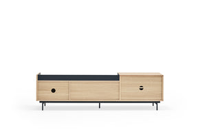 Mobile TV rovere/blu Valley di Teulat 180x40 cm