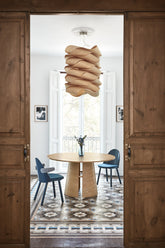 Tavolo tondo 4 posti in legno colore naturale Cep di Teulat Ø137 h75 cm