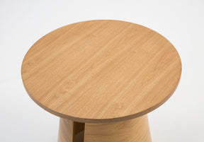 Tavolino tondo in legno naturale Cep di Teulat Ø50 h50 cm
