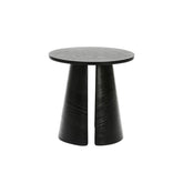 Tavolino tondo in legno nero Cep di Teulat Ø50 h50 cm